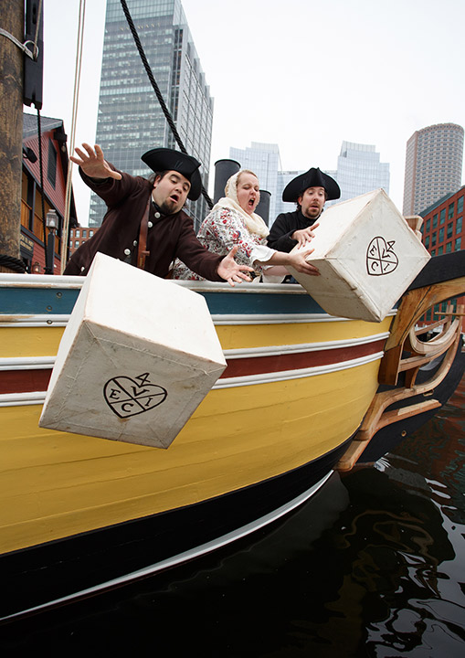 Reenactment at the Boston Tea Party Ship