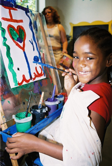 A Child Painting