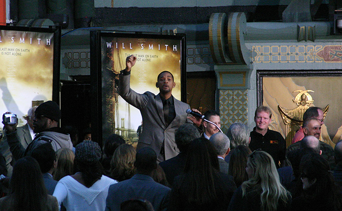 Will Smith's Chinese Theater hand and foot prints ceremony