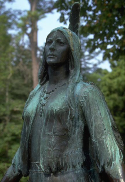 Jamestown Pocahontas Statue, Hampton History