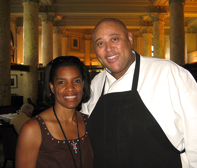 Jeanette Valentine and Chef Kevin Belton at Lil' Dizzy's New Orleans