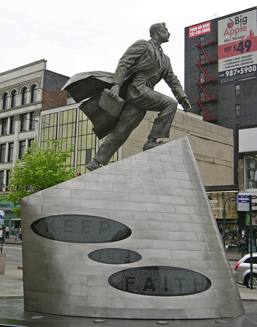 Adam Clayton Powell Monument in Harlem, NYC Civil Rights Movement