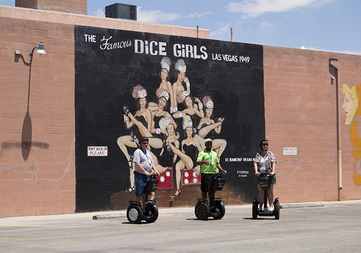 Dice Girls mural, Las Vegas Trivia