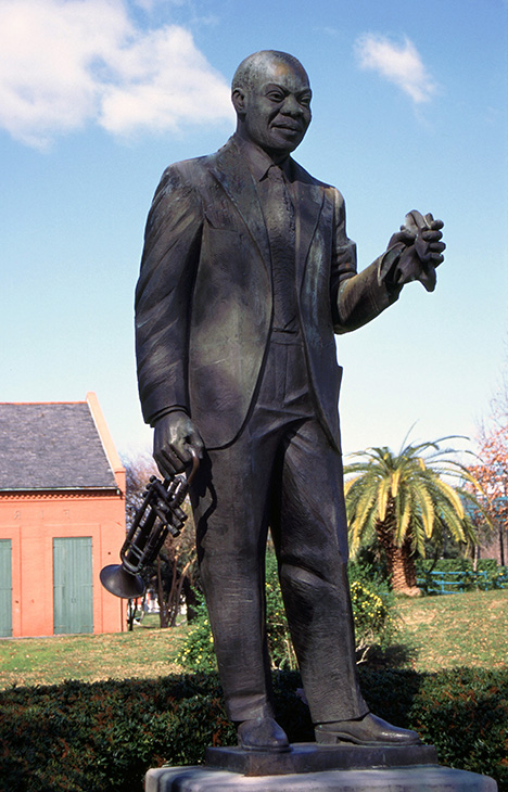 Louis Armstrong Monument, New Orleans - Birthplace of Jazz