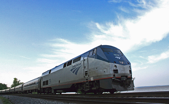 Amtrak Northeast Regional train headed to Newport News