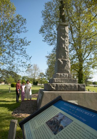 Elmwoods West Point Monument honoring African-American Civil War veterans