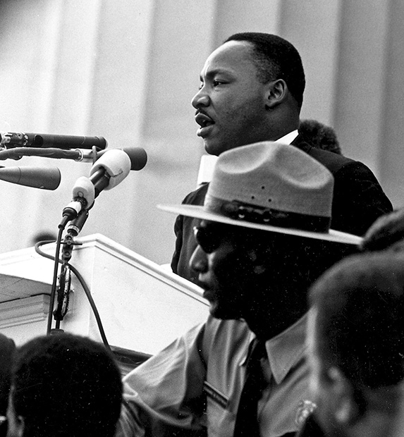 Dr. Martin Luther King giving his I Have A Dream speech
