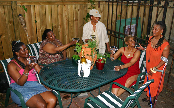 Phoenix Risin patio, Baltimore Innkeeper & Spas