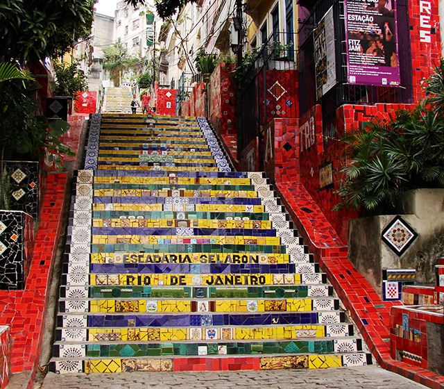Selaron Stairs in Lapa, Rio de Janeiro