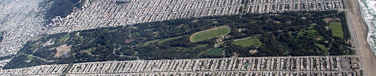 Golden Gate Park from above