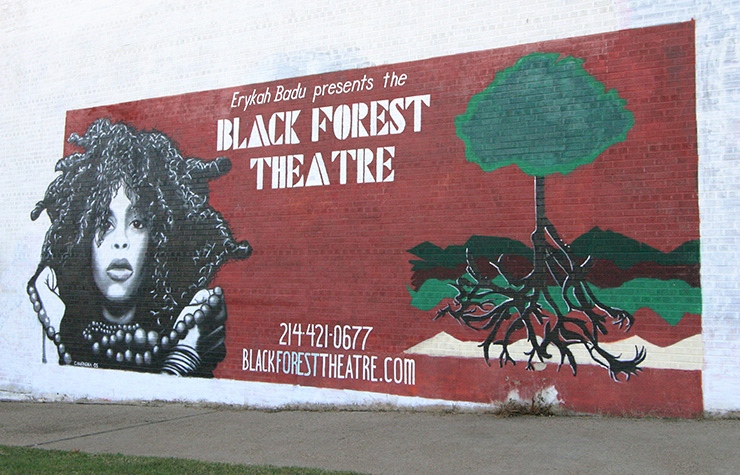 Black Forest Theatre mural, Dallas Trivia
