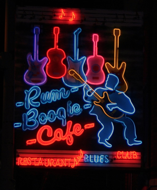 Rum Boogie marquee, Memphis Restaurants