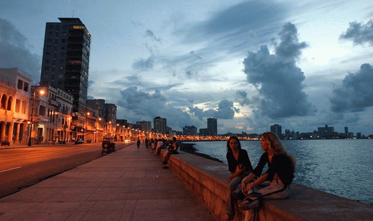 Havana Malecon at dusk