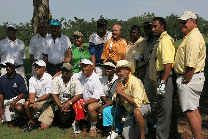 Golfers at City Park, New Orleans with Lt. Governor of Louisiana