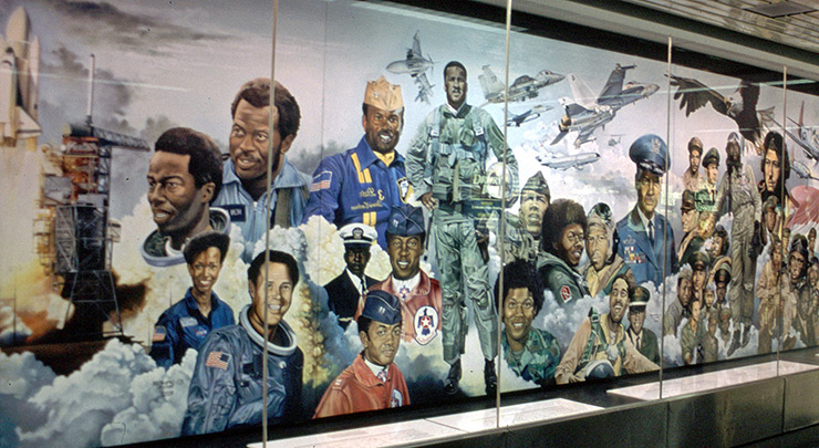 Blacks in Flight mural, St. Louis