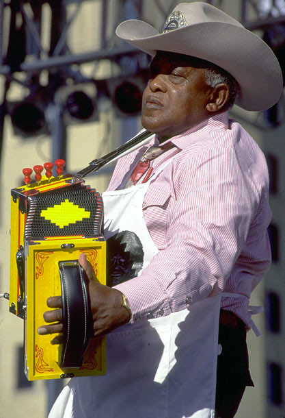 Clifton Chenier playing accordion, Zydeco Music