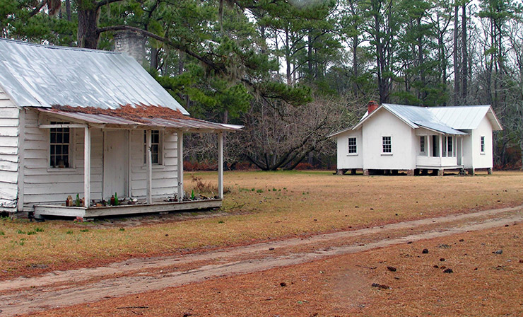 Historic slave cabins, Georgetown