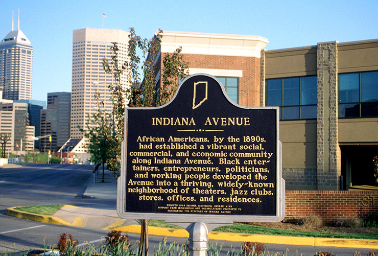 Indiana Avenue historic marker