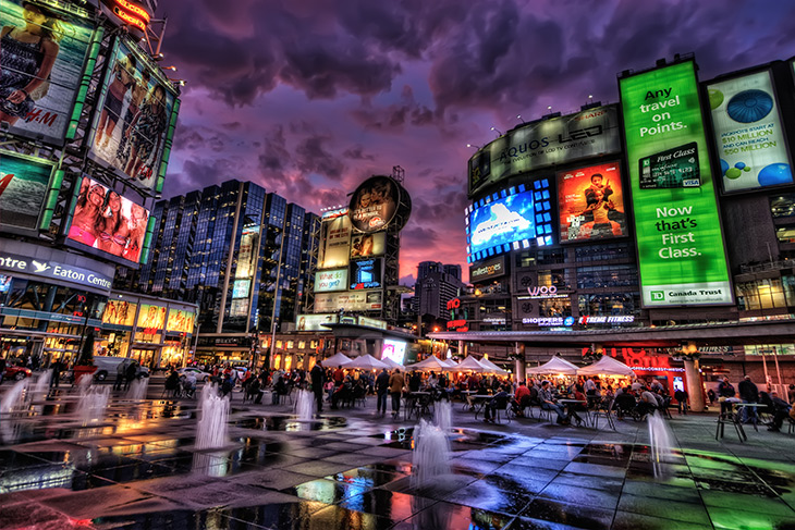 Yonge Dundas Square, Toronto A Global City