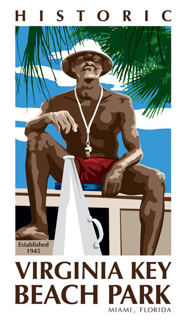 Virginia Key Beach Park lifeguard logo