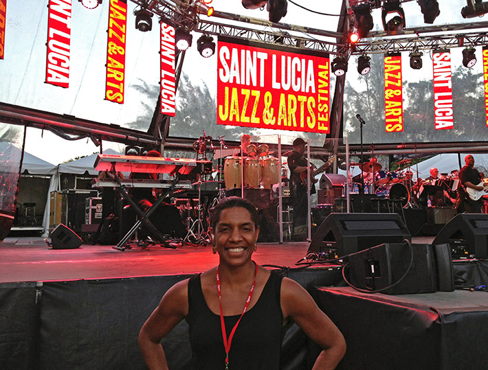 Jeanette Valentine at St. Lucia Jazz & Arts Festival