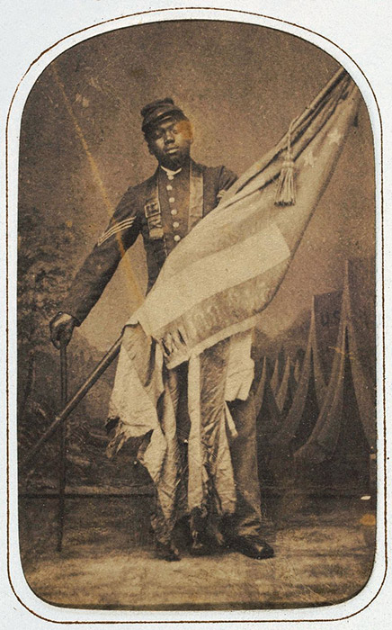 Massachusetts 54th Soldier William Harvey Carney photograph 1864