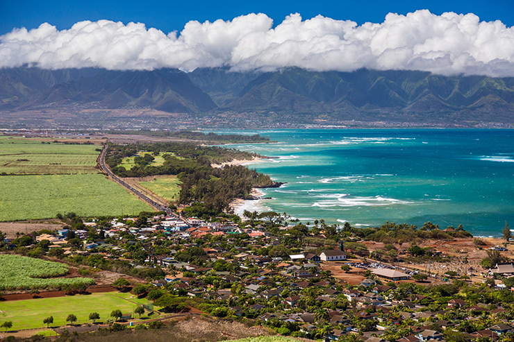 The village of Paia, Maui