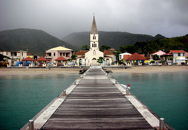 View of Anses d'Arlets from the pier, Martinique History