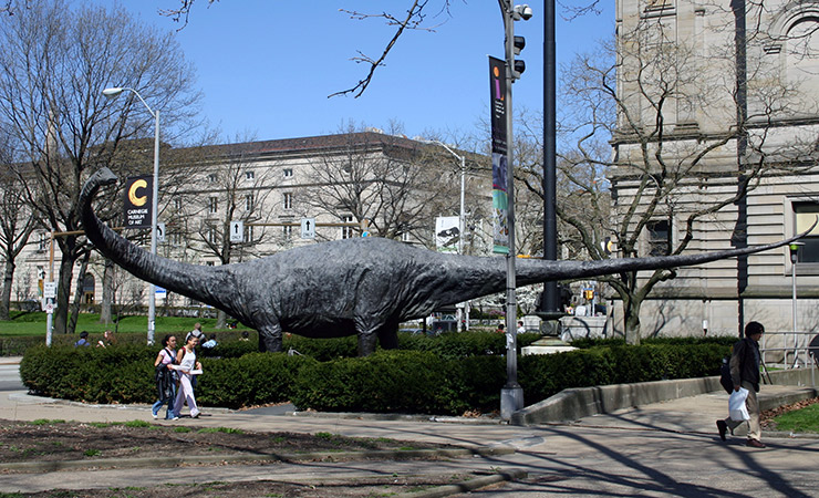 Dippy The Dinosaur near Carnegie Museum of Natural History