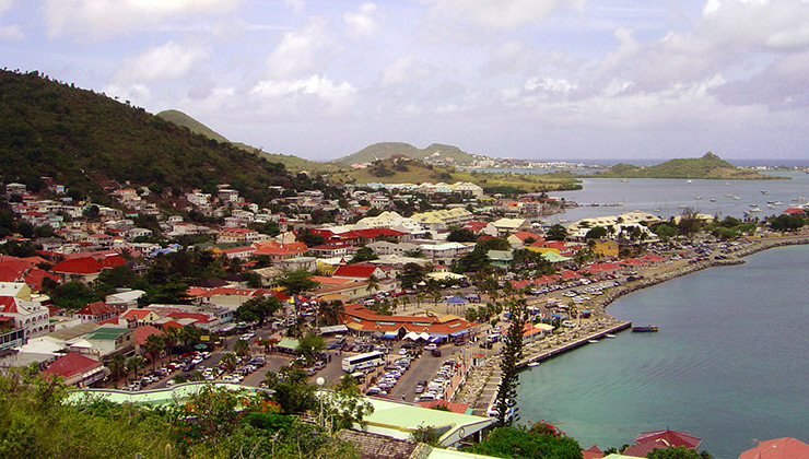 Marigot view from Fort Louis, St. Maarten Attractions