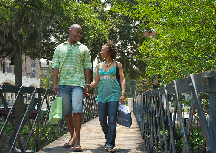 Couple on Savannah Factors Walk