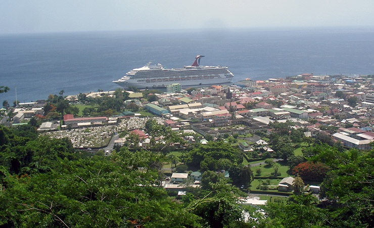 Dominica Transportation, Carnival Cruise ship