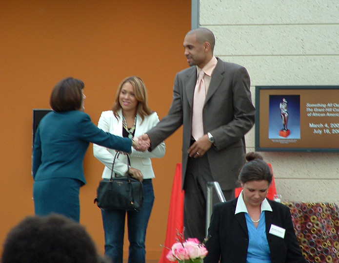 Tamia and husband Grant Hill at Nasher Museum of Art, Durham Arts