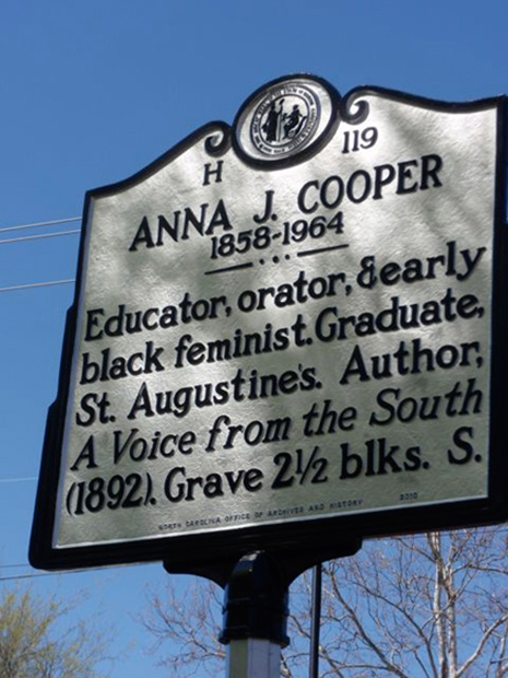 Anna Julia Cooper, Raleigh Historic Sites