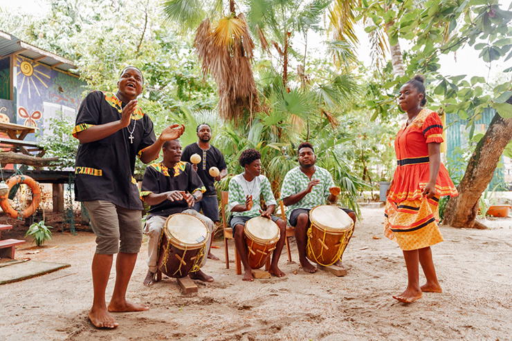 Garifuna Drumming Lesson in Belize History