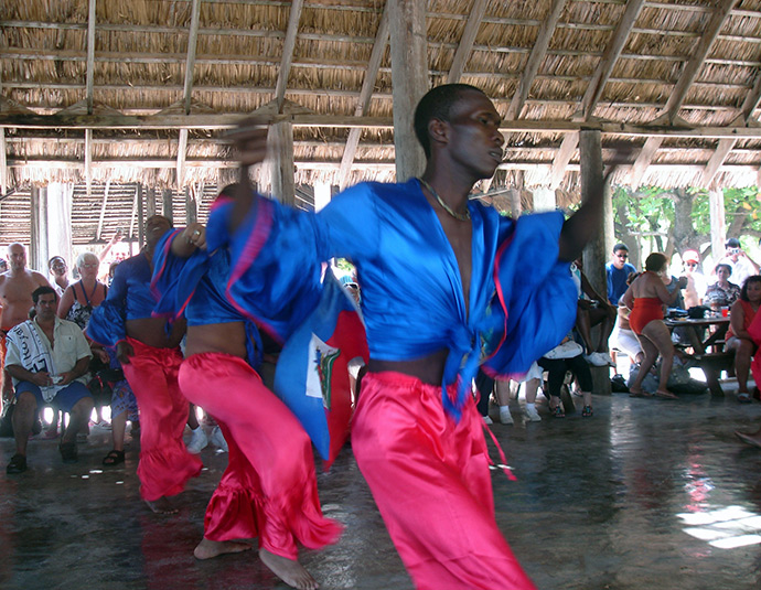 Haitian dancers at Labadee Attractions