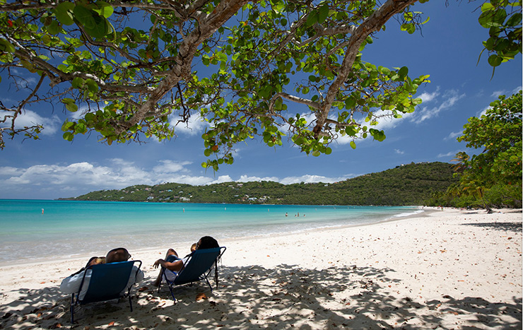 Relaxing on Magens Bay, St. Thomas Beaches