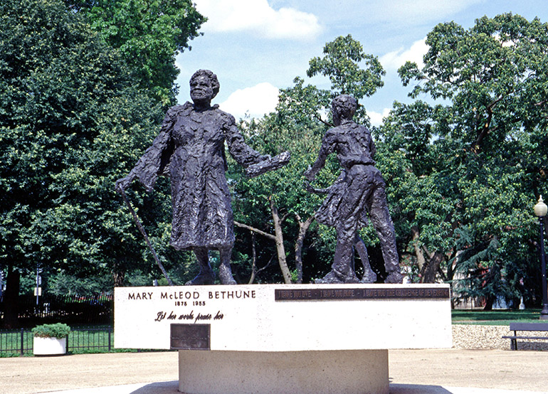 Mary McLeod Bethune monument in Lincoln Park, Washington Trivia