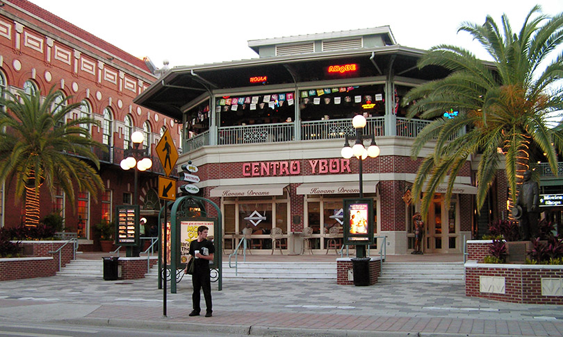 Centro Ybor in Tampa, morning
