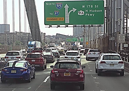 New York I-95 Freeway traffic