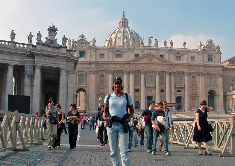 Lysa Allman-Baldwin visiting the Vatican, Soul of Rome