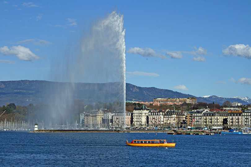 A ferry in Lake Geneva