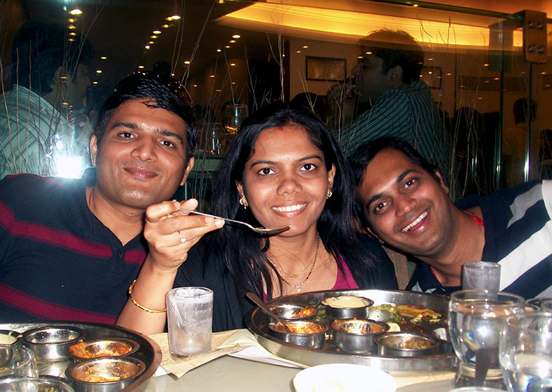 Ankush Manasi & Nikhil at Status Restaurant