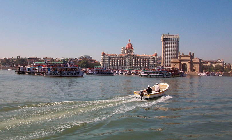 Gateway to India from Mumbai harbor