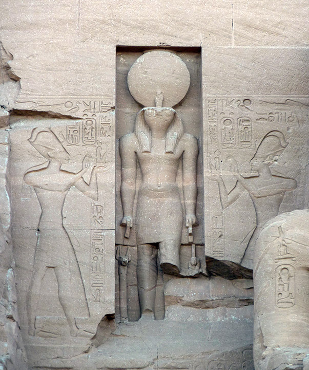 Ramesses II worshipping himself