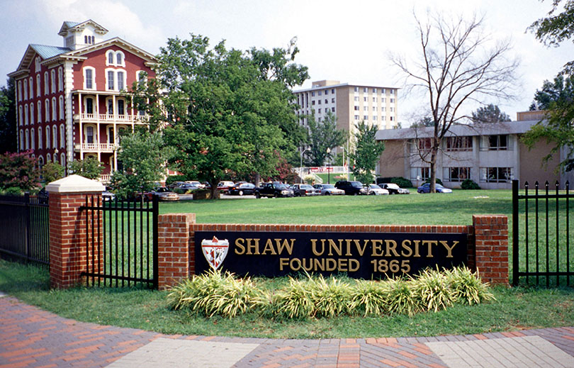Shaw University entrance